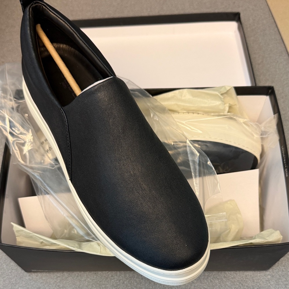 Womens J Slides and Black Slip-On Shoes